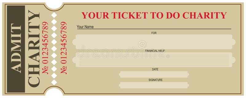 Blank For Ticket Stock Vector Illustration Of Background