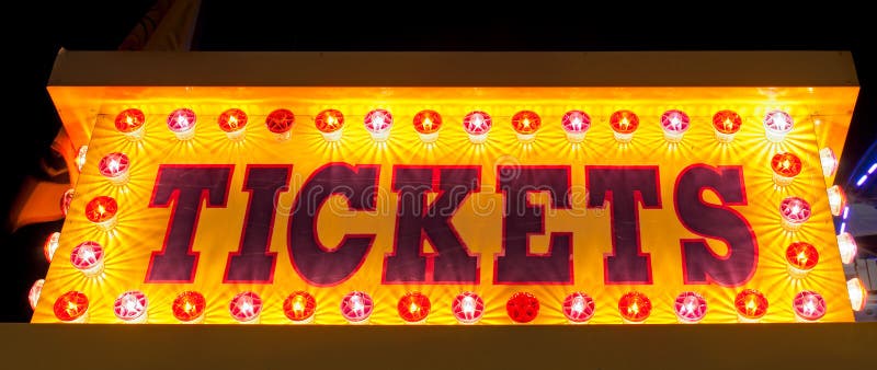Tickets stock images