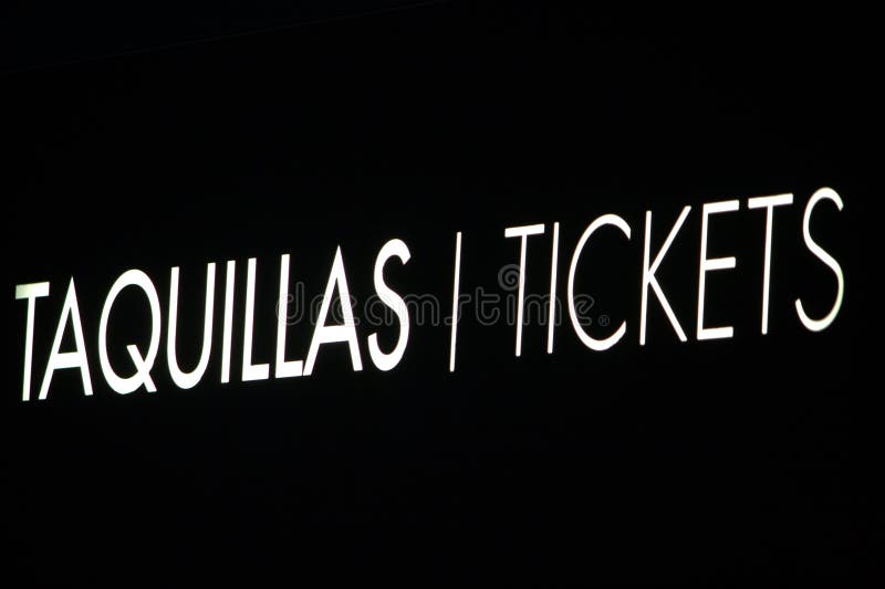 Tickets sign