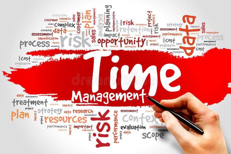 Time Management word cloud, business concept. Time Management word cloud, business concept