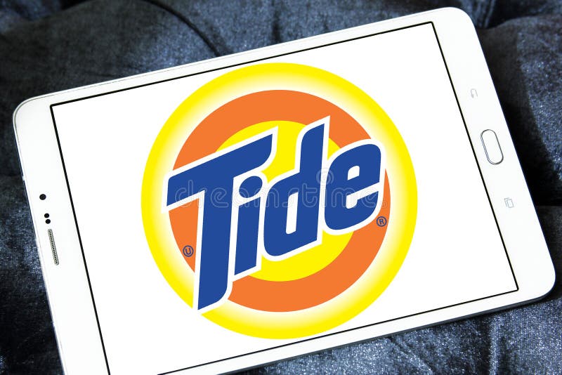 Tide laundry detergent logo stock image