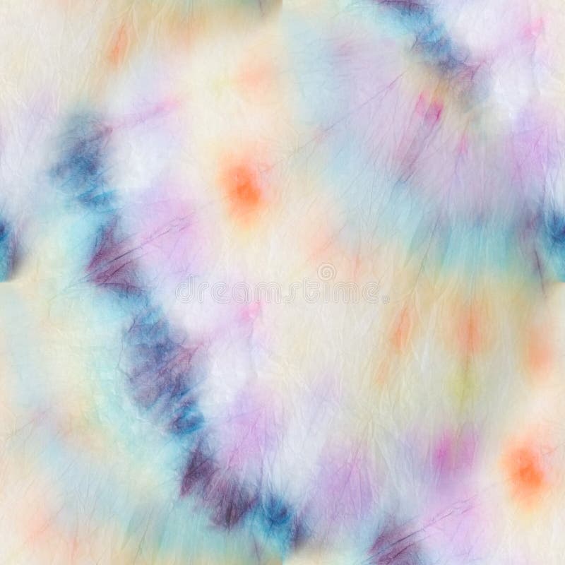 Tie Dye Drawing. Fantasy Textile. Tie Dye Drawing Artwork. Watercolor