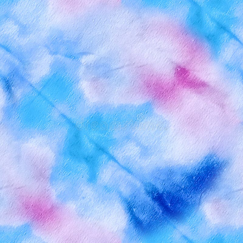 Tie Dye Drawing. Watercolor Illustration. Tie Dye Drawing Artwork. Hand