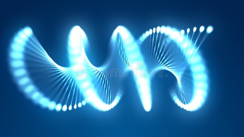 Tiefe blaue Zusammenfassung DNA-Ketten-Spule