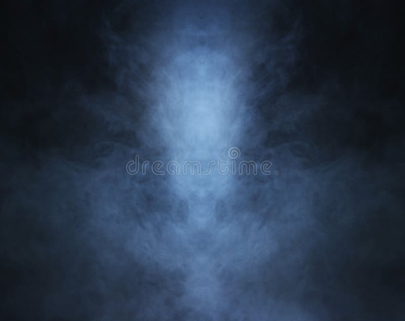 Dunkelblauer Rauchhintergrund mit Licht lizenzfreies stockbild