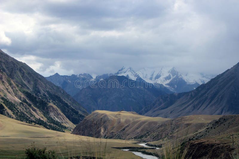 Kyrgyzstan - Central Tien Shan region royalty free stock images Kyrgyzstan - Central Tien Shan region royalty free stock images