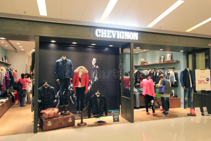 Tienda De Chevignon En Hong-Kong Imagen archivo editorial - Imagen de vendedor: 47093974