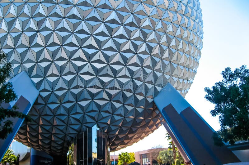 Tierra de la nave espacial, Epcot Walt Disney World fotos de archivo Tierra de la nave espacial, Epcot Walt Disney World fotos de archivo