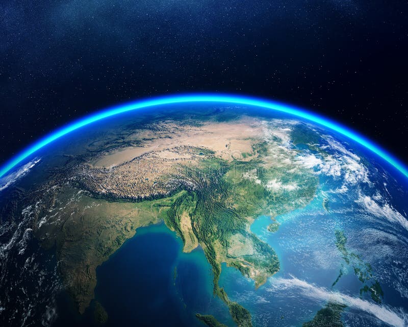Tierra del espacio Asia libre illustration Tierra del espacio Asia libre illustration