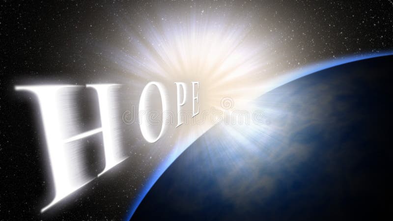 Tierra, luz, espacio La luz trae la esperanza por una nueva vida, un nuevo principio