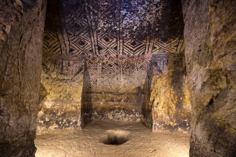 Túmulo subterrâneo de Tierradentro, Colômbia fotos de stock