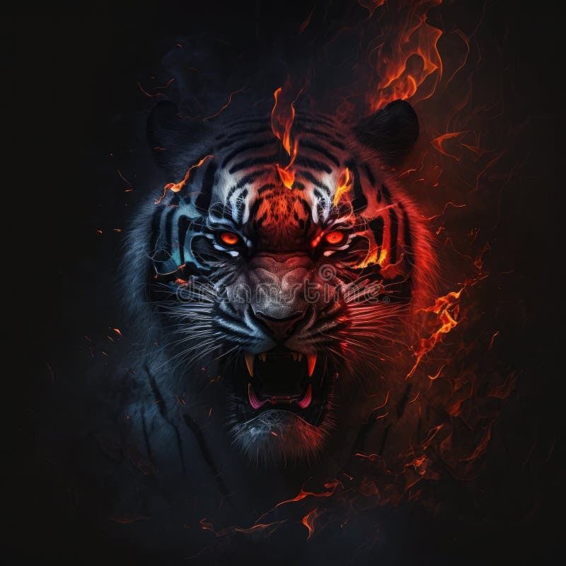 3D Tiger, angry, charged, cool, electric, tiger, HD phone wallpaper