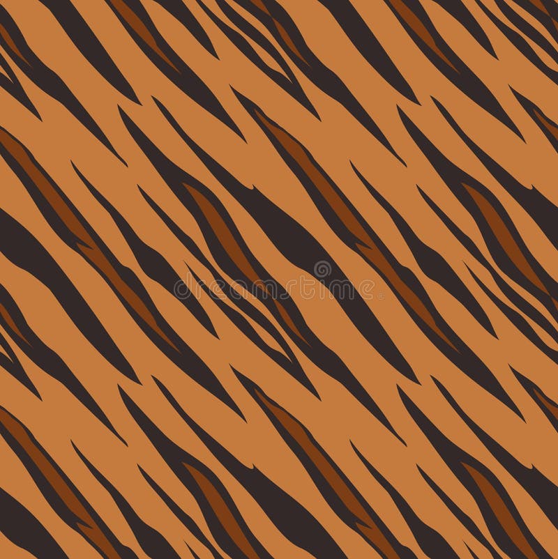 A tiger animal print seamless pattern tile background. A tiger animal print seamless pattern tile background