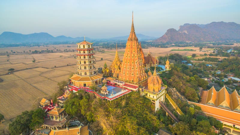 Tiger Cave Temple in Kanchanaburi Stock Photo - Image of steep ...