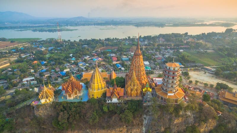 Tiger Cave Temple in Kanchanaburi Stock Image - Image of beautiful ...