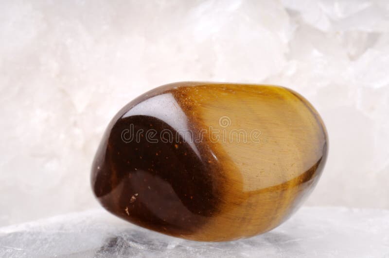 Tiger eye gem royalty free stock photos