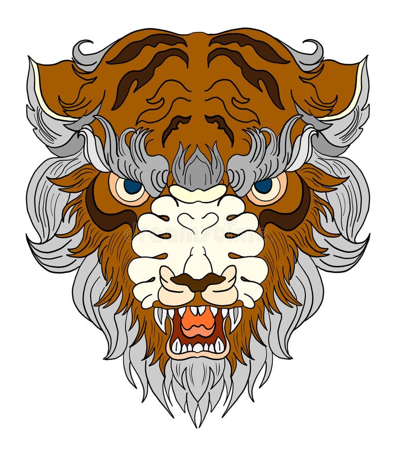 Tiger Face Sticker Head Traditional Tattoo Stock Vector - Illustration of aggression, black: 193582385 Tiger Face Sticker Head Traditional Tattoo Stock Vector - Illustration of aggression, black: 193582385