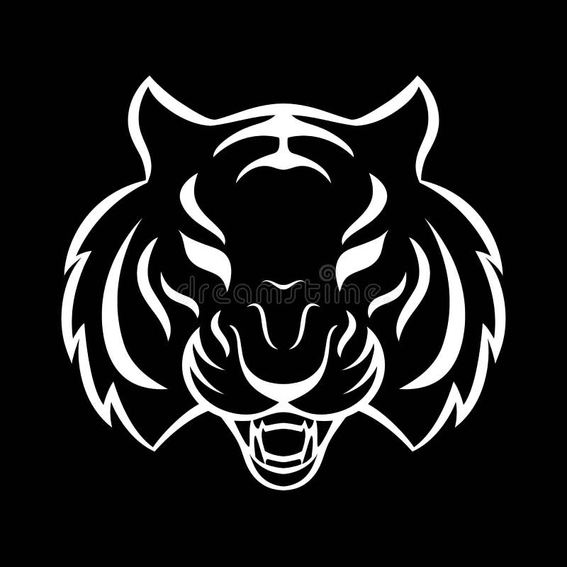 Tiger icon isolated on a white background. Tiger logo