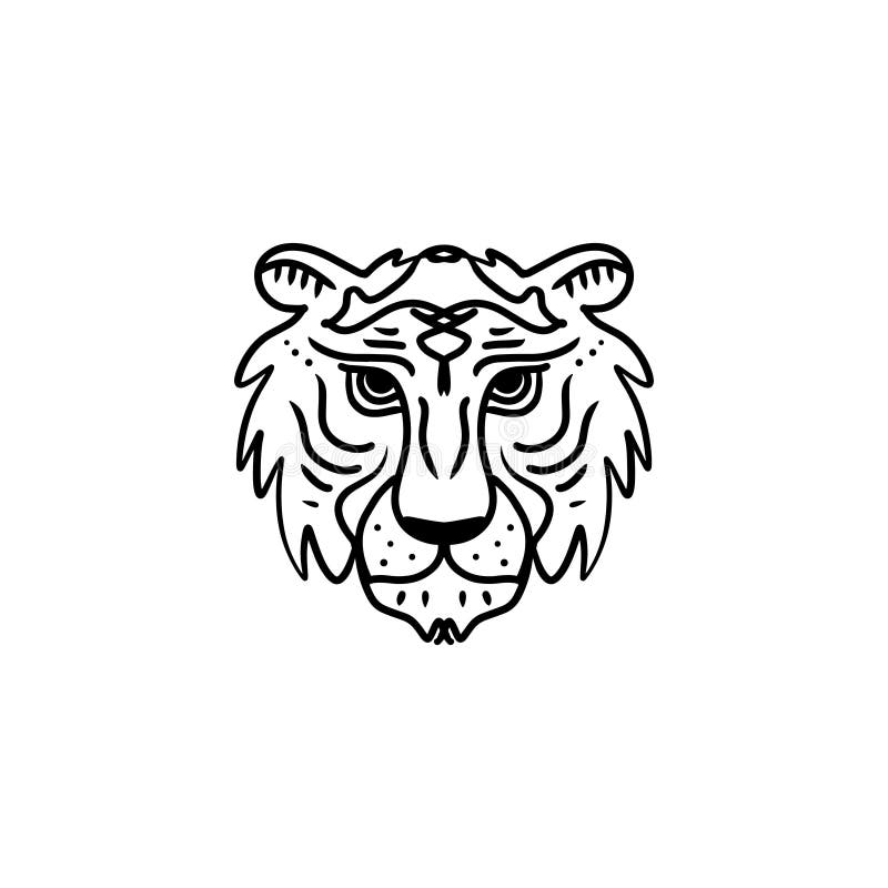 Tiger Line Art Minimal Logo. African or Indian Totem, Boho Style, Flash Tattoo Design Stock Illustration - Illustration of logo, animal: 137542600 Tiger Line Art Minimal Logo. African or Indian Totem, Boho Style, Flash Tattoo Design Stock Illustration - Illustration of logo, animal: 137542600