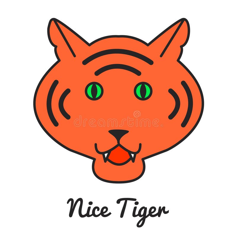 Tiger angry reaction expresion facial emoji vector. Jungle cat animal evil mad  face bares teeth. Crazy smile with negative emotion. Frustrated anger e  Stock Vector Image & Art - Alamy