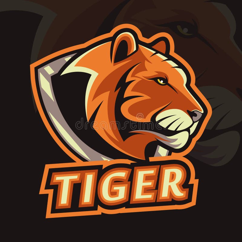 Tiger mascot logo