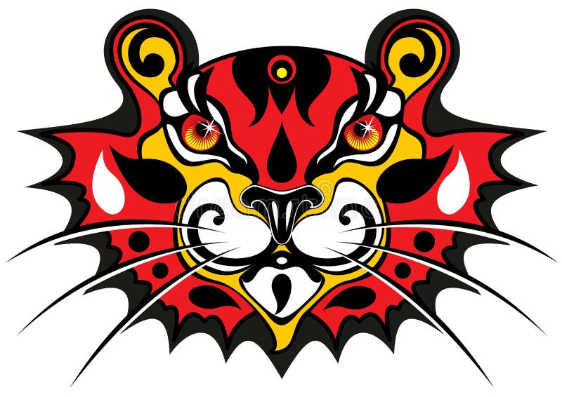 Tiger mask stock illustration Tiger mask stock illustration