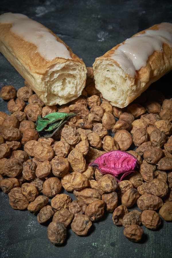 Tiger Nut and Spanish Bake Dessert Stock Image Image of seed, food