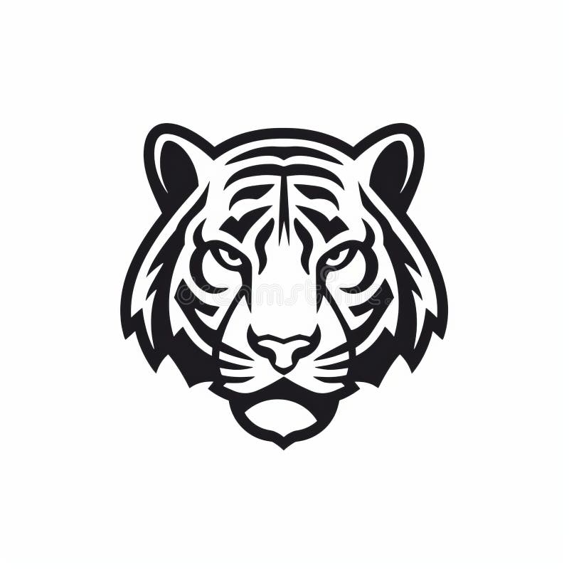 Tiger Logo Design In Thin Line Style Vector, A Lineal Icon Depicting Bengal  Tiger On White Background, Vector Illustration By Flat Icon And Dribbble,  Behance Hd PNG and Vector with Transparent Background