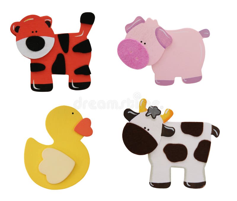 Tiger, Pig, Cow, and Duck