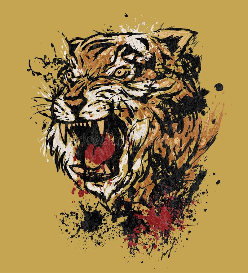 Sumatran Tiger Roar Stock Illustrations – 97 Sumatran Tiger Roar Stock  Illustrations, Vectors & Clipart - Dreamstime