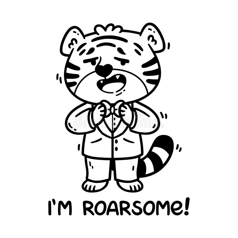 Rom you're Roarsome 14297834 Vector Art at Vecteezy