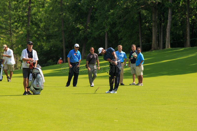 Tiger Woods på minnesmärken royaltyfria bilder Tiger Woods på minnesmärken royaltyfria bilder