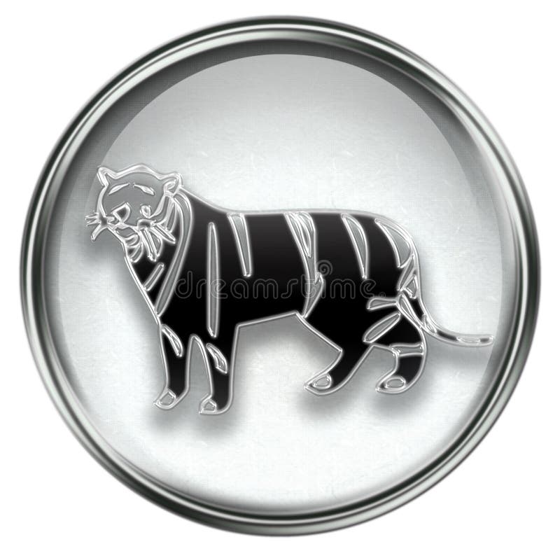 Tiger Zodiac icon grey