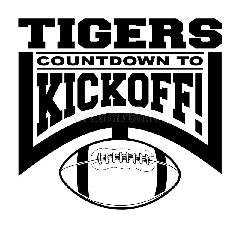 Tigers Football Countdown To Kickoff Stock Vector Illustration of Tigers Football Countdown To Kickoff Stock Vector Illustration of
