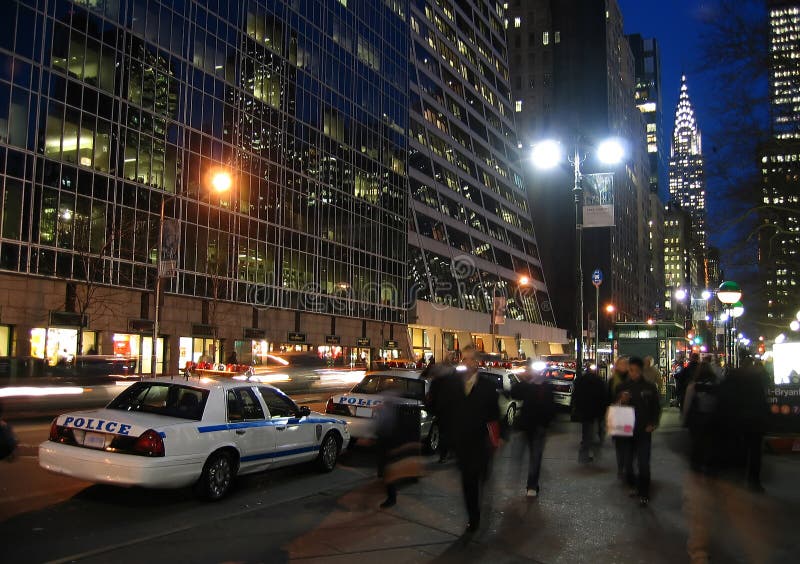 Tight security on New York street