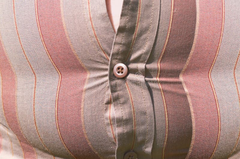Tight Shirt Button Overweight Belly Royalty Free Stock Images Image 7401269