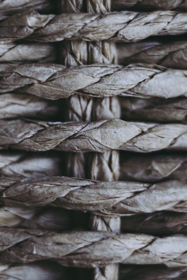 Tight shot on wicker - Natural material stock photography
