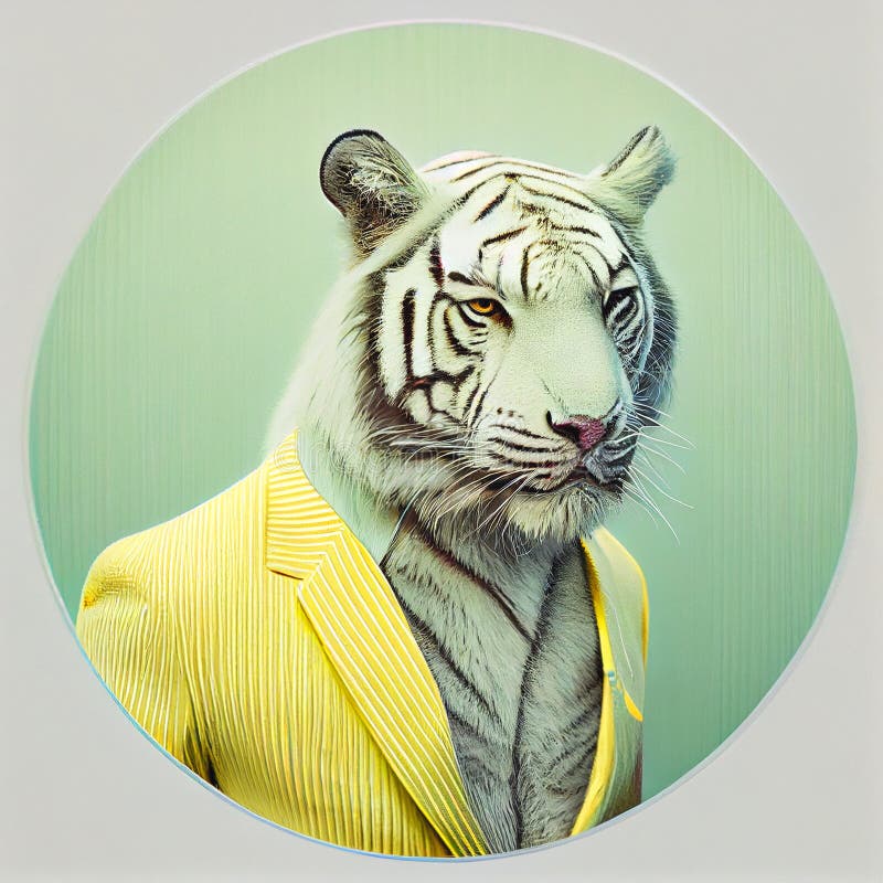 Tigre blanc illustration stock. Illustration du jupe - 269353414