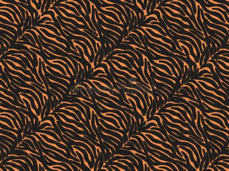 Tigre Textura de pele, fundo de pele de animal de tapete, cor temática negra e laranja, aspecto liso e macio, roupas de moda ilustração stock Tigre Textura de pele, fundo de pele de animal de tapete, cor temática negra e laranja, aspecto liso e macio, roupas de moda ilustração stock
