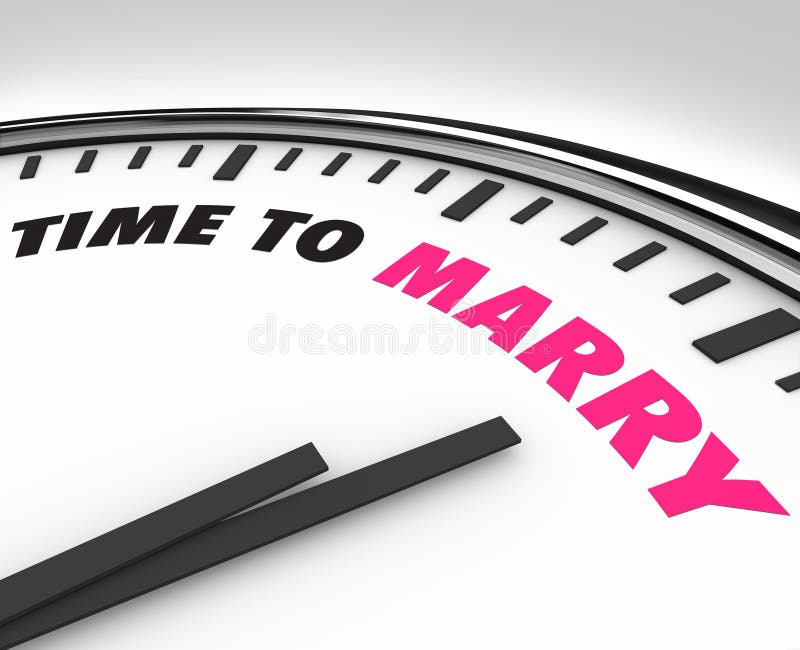 Tijd te huwen - klok voor de Ceremonie van het Huwelijk