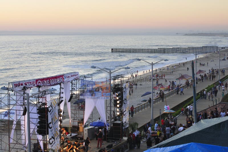 Tijuana strandfestival arkivbilder Tijuana strandfestival arkivbilder