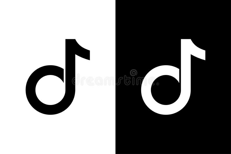 Tik Tok Black And White Icons Tik Tok Flat Icons Isolated On White And Black Background Tiktok Logo Vector Illustration Editorial Image Illustration Of Music Melody