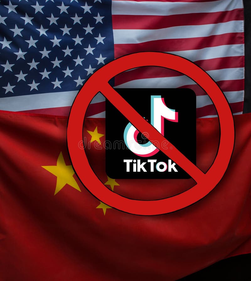 Tik Tok banned editorial stock photo. Image of china - 273903688