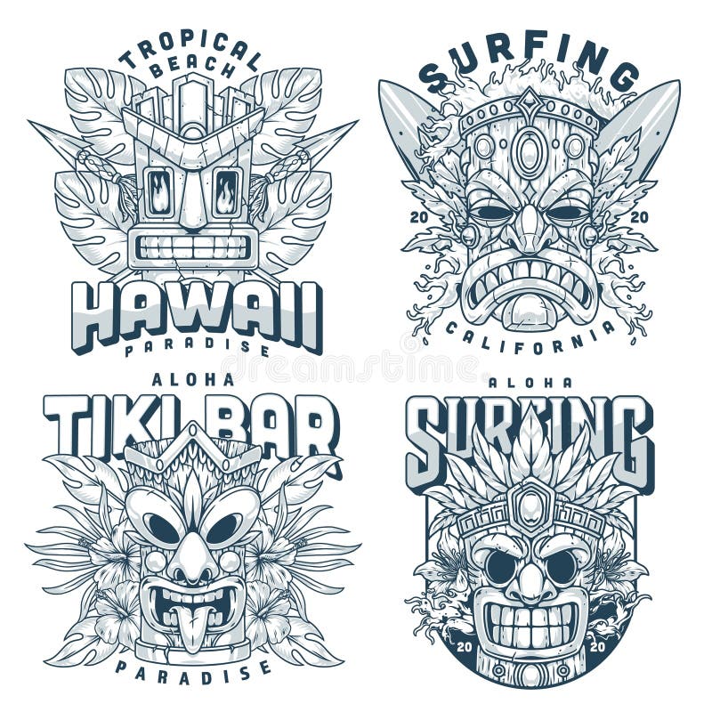 https://thumbs.dreamstime.com/b/tiki-mascots-monochrome-set-posters-tiki-mascots-monochrome-set-posters-faces-ancient-gods-hawaiian-indigenous-people-281843665.jpg