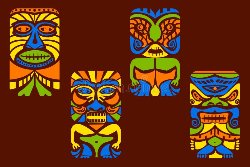 Tiki Mask ilustración del vector Tiki Mask ilustración del vector