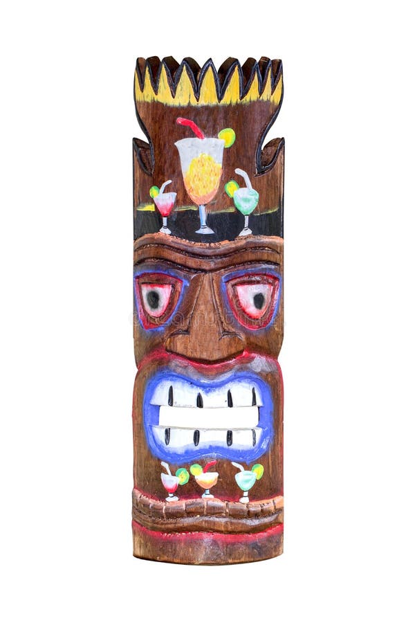 Tiki Wooden Carving Mask