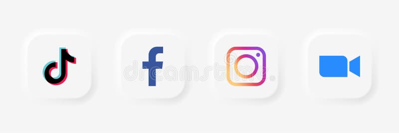 Tiktok Instagram Facebook Youtube Twitter Whatsapp Telegram Snapchat Popular Social Media Video And Audio Internet Editorial Photo Illustration Of Instagram Facebook