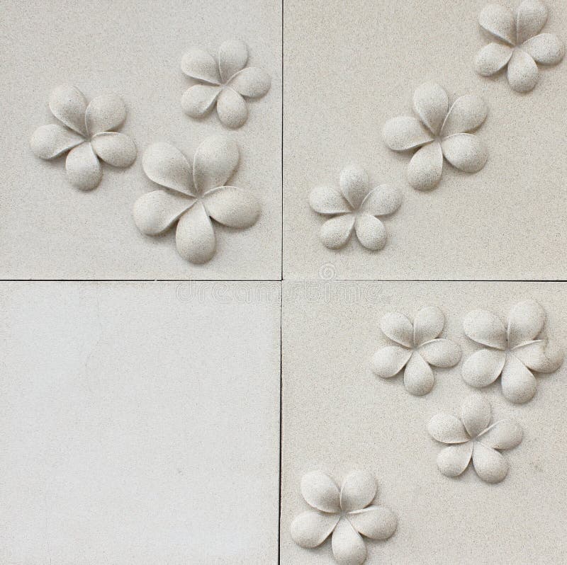 Tiles Floral Pattern Suitable for Decorating Homes and Gardens Stock