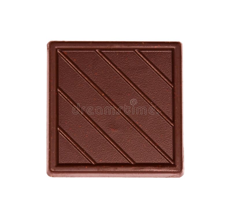 Tile of dark chocolate