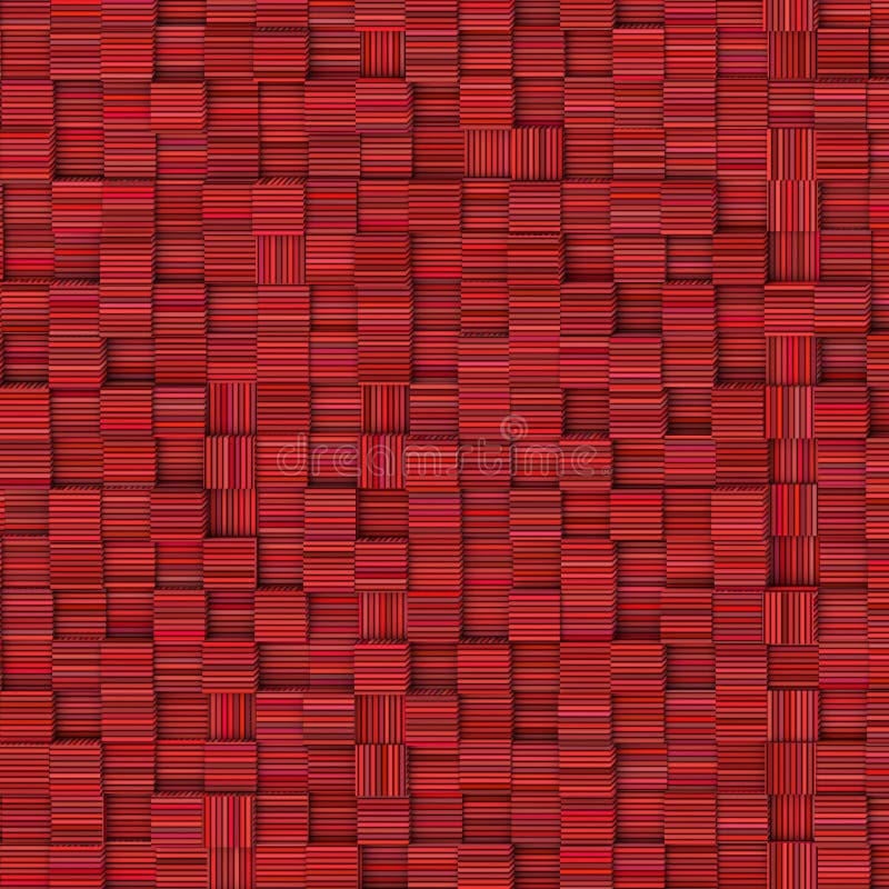 Tile Mosaic Pattern Backdrop in Striped Pink Red Stock Illustration